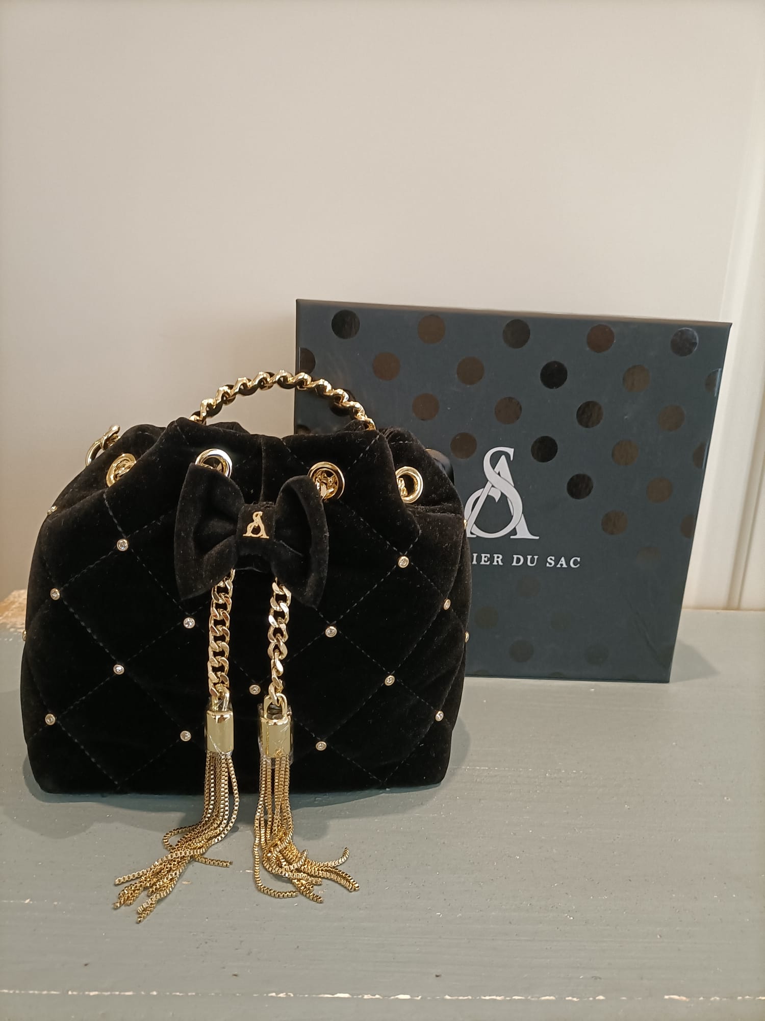 Borsa mathis party velours - L'Atelier du Sac - immagine 4