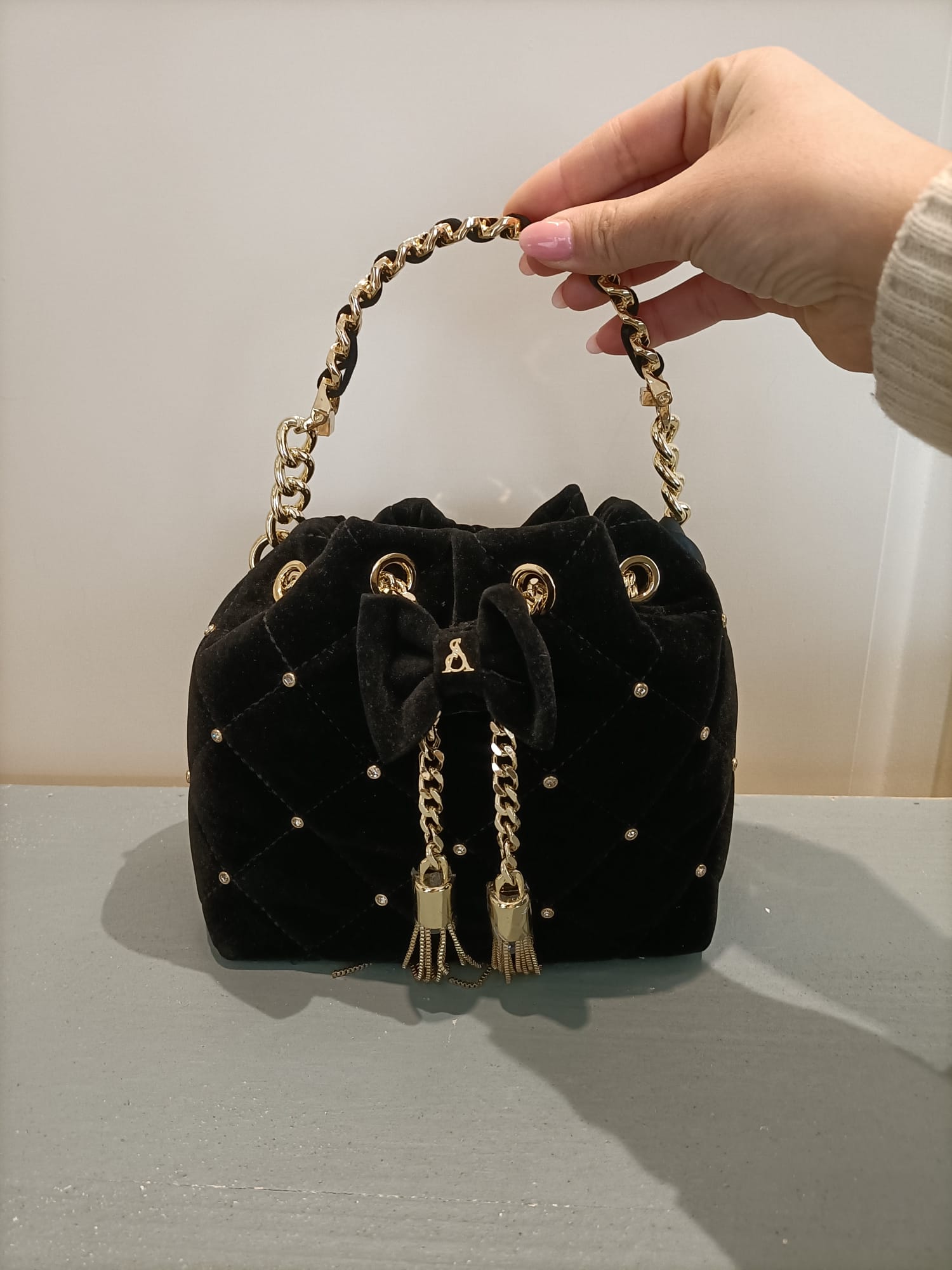 Borsa mathis party velours - L'Atelier du Sac - immagine 5