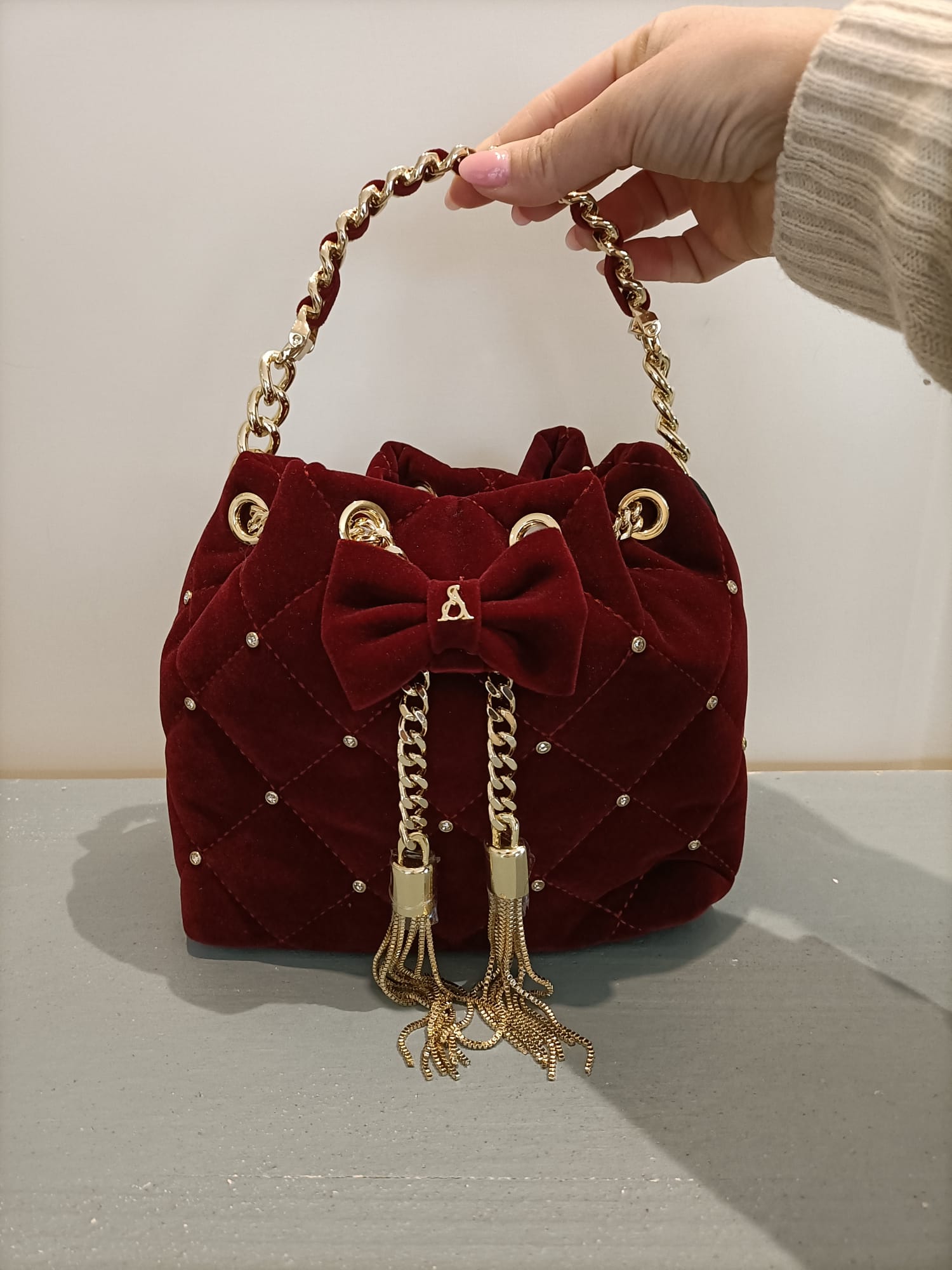 Borsa mathis party velours - L'Atelier du Sac - immagine 8