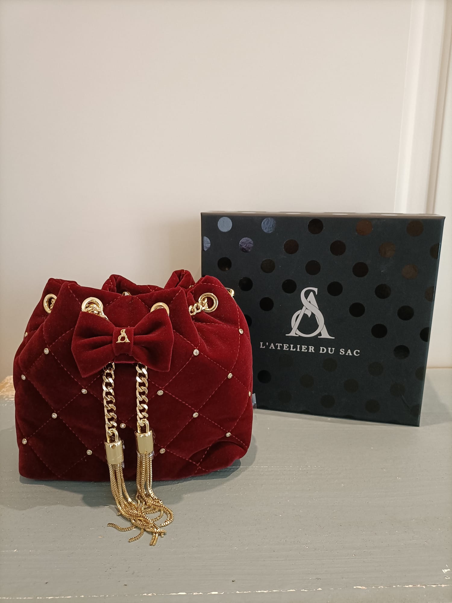 Borsa mathis party velours - L'Atelier du Sac