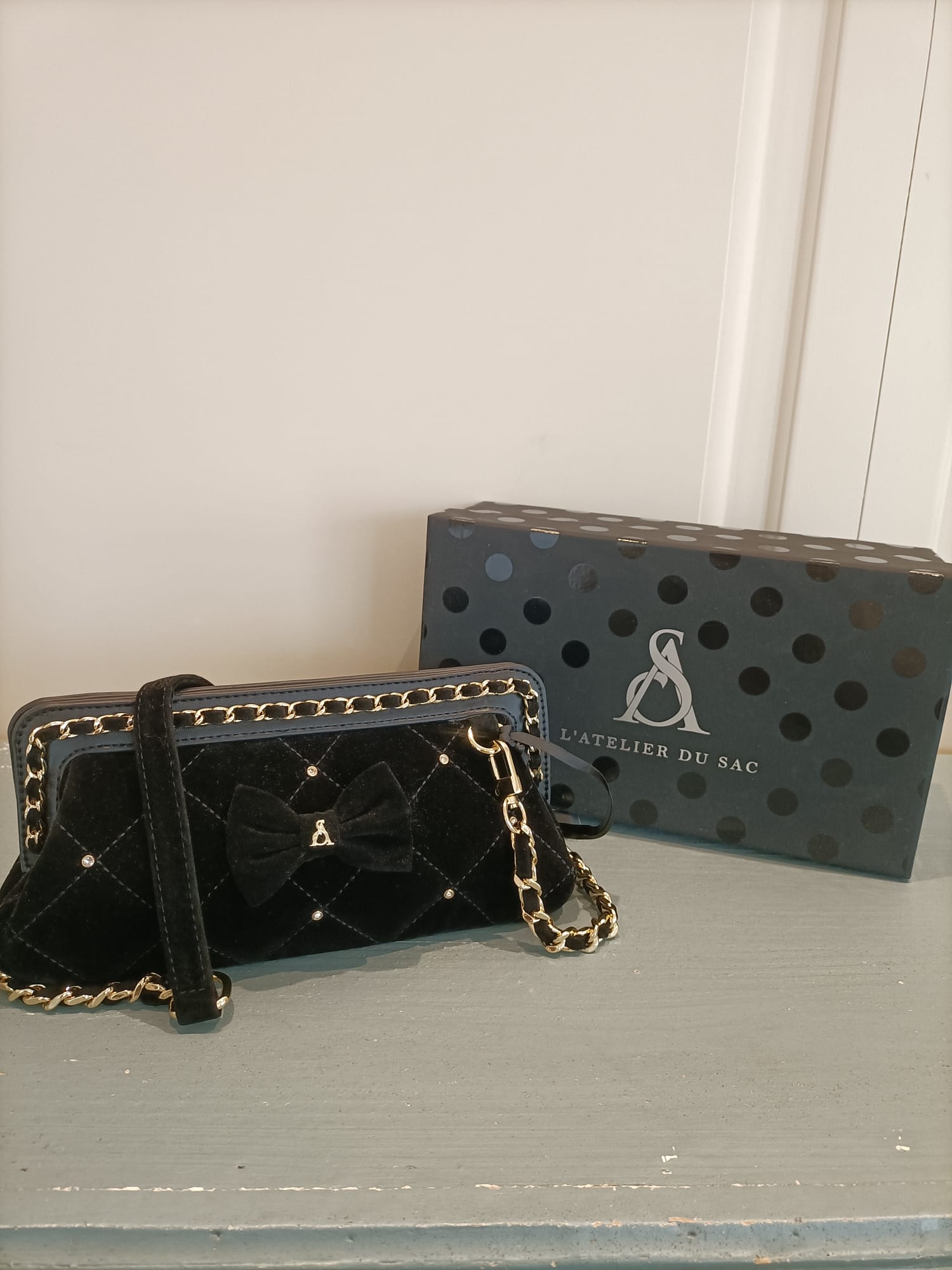 Borsa babette party velours - L'Atelier du Sac - immagine 7
