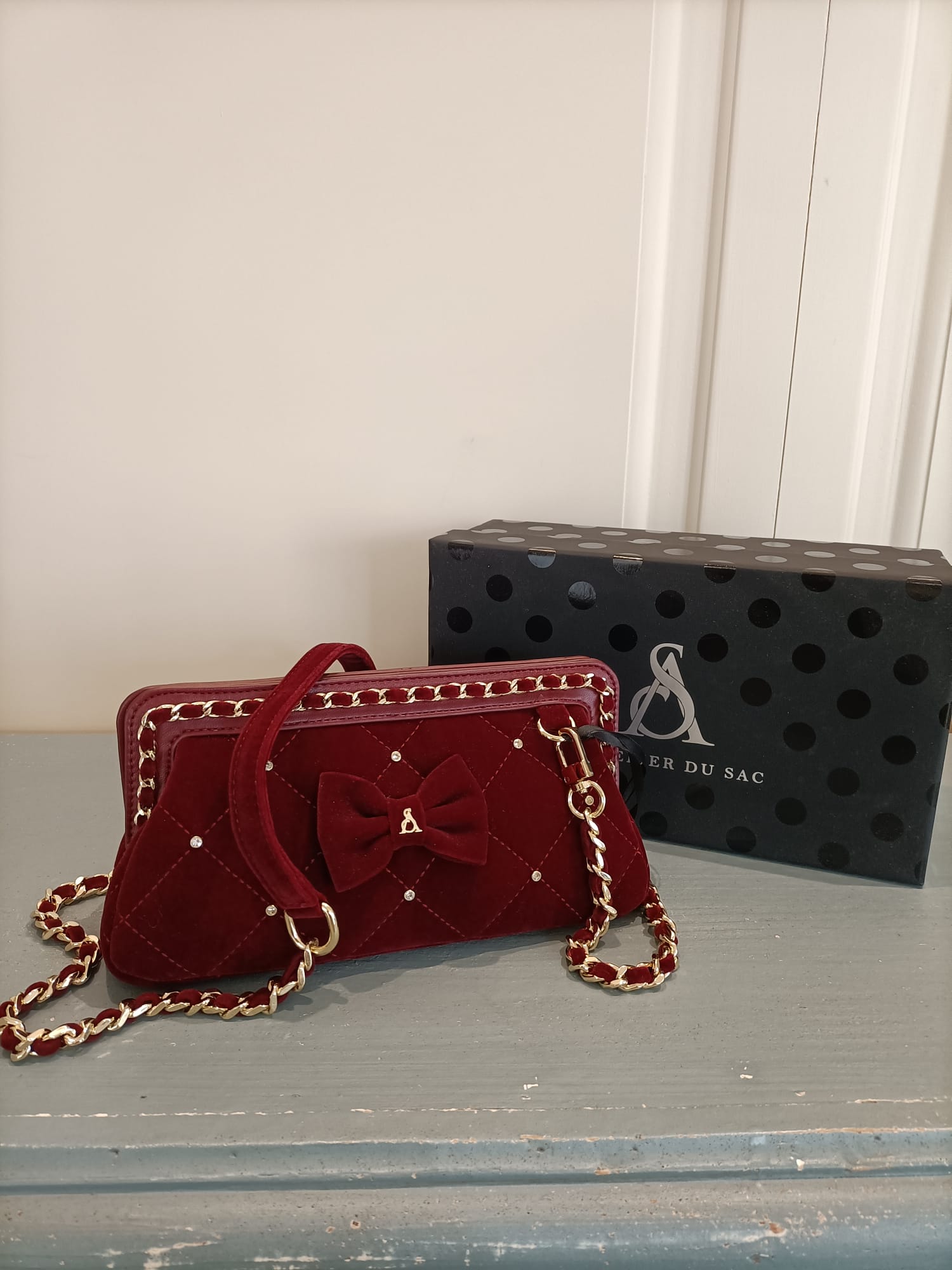 Borsa babette party velours - L'Atelier du Sac
