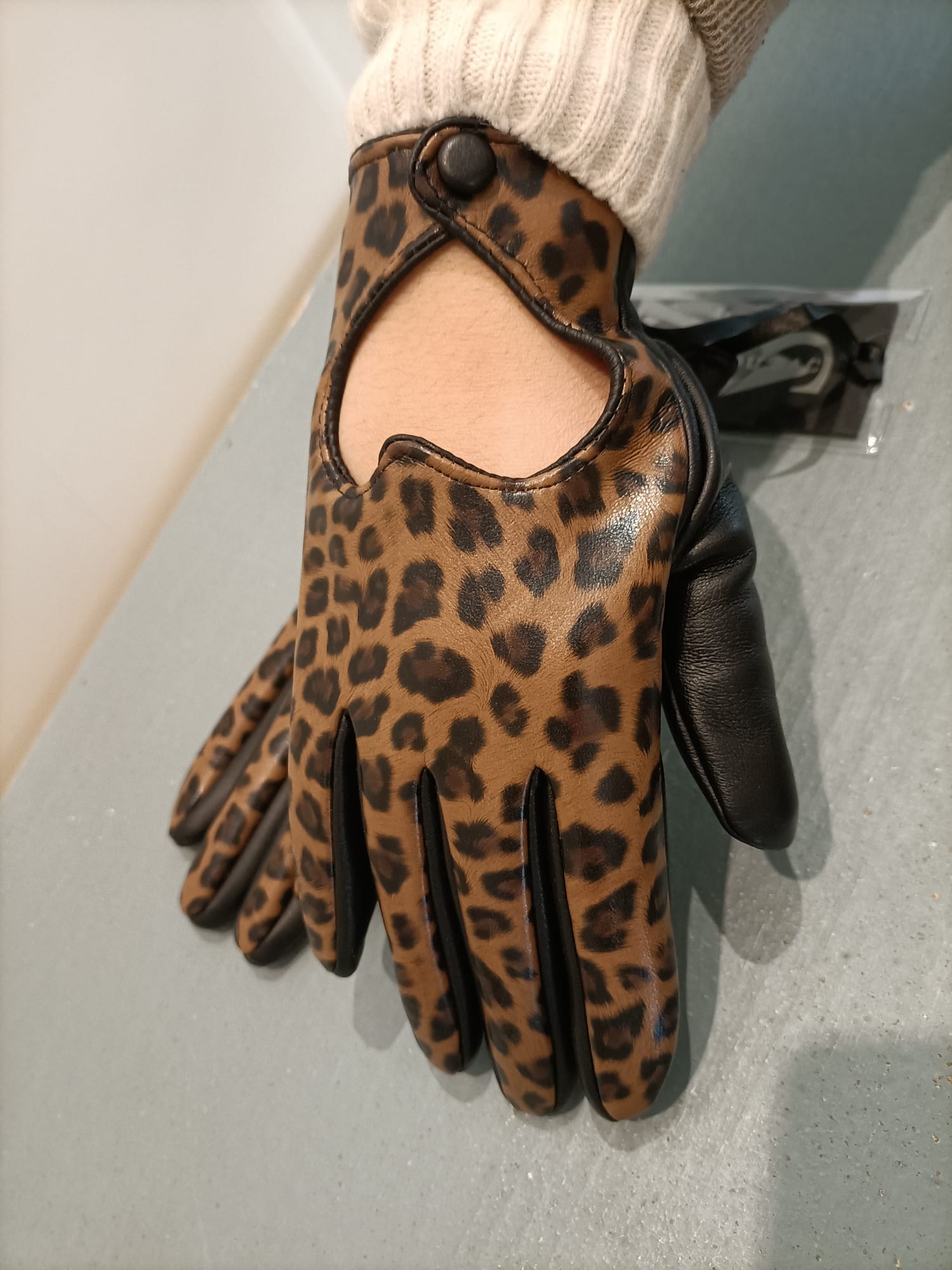 Guanto in ecopelle - gloves - immagine 6